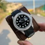 Clean Factory Rolex Yacht-Master 3235 Black Face Watch 42mm 